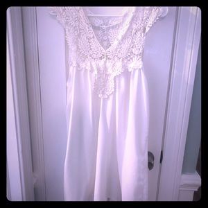 New Boutique White Lace Tunic/Dress Small